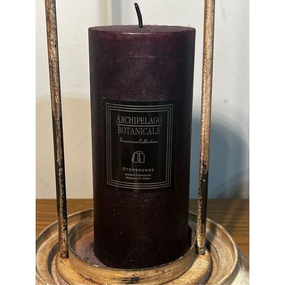 Candle Holders Retro Rattan Candle Holder with Candle Archipelago Botanicals can - Picture 5 of 7